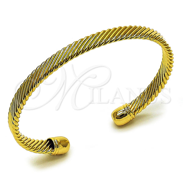 Gold Filled Jewelry — Individual Bangle Twist Design Polished 07. 06 MM — main product view — SKU 162756 | Oro Laminado joyería — Individual Bangle Twist diseño pulido 07. 06 MM — SKU 162756