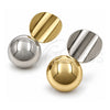 Oro Laminado Dangle Earring, Gold Filled Style Ball Design, Polished, Golden Finish, 02.282.0097