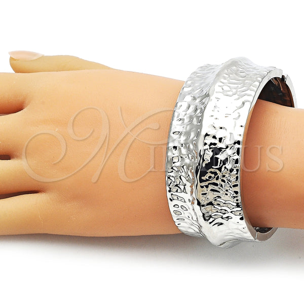 White Gold Filled Jewelry — Individual Bangle Polished 07. 30 MM Thickness Size — alternate product view — SKU 162782 | Oro Laminado Blanco joyería — Individual Bangle pulido 07. 30 MM Thickness Size — SKU 162782