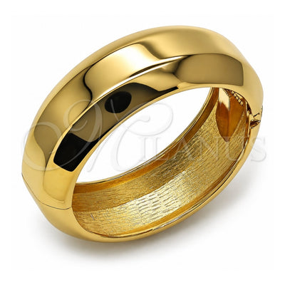 Oro Laminado Individual Bangle, Gold Filled Style Polished, Golden Finish, 07.307.0041.04 (25 MM Thickness, Size 4 (2.25 Diameter))