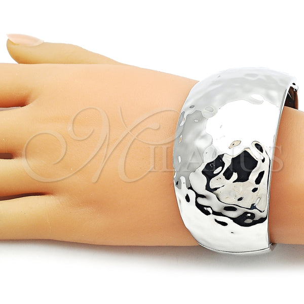 White Gold Filled Jewelry — Individual Bangle Polished 07. 40 MM Thickness Size — alternate product view — SKU 162788 | Oro Laminado Blanco joyería — Individual Bangle pulido 07. 40 MM Thickness Size — SKU 162788
