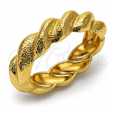 Oro Laminado Individual Bangle, Gold Filled Style Twist Design, Polished, Golden Finish, 07.307.0045.05 (Thickness, Size 5 (2.50 Diameter))