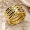 Oro Laminado Individual Bangle, Gold Filled Style Polished, Golden Finish, 07.307.0048.05 (40 MM Thickness, Size 5 (2.50 Diameter))