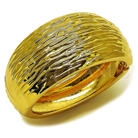 Oro Laminado Individual Bangle, Gold Filled Style Diamond Cutting Finish, Golden Finish, 07.307.0051.05 (35 MM Thickness, Size 5 (2.50 Diameter))