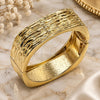 Oro Laminado Individual Bangle, Gold Filled Style Diamond Cutting Finish, Golden Finish, 07.307.0053.05 (22 MM Thickness, Size 5 (2.50 Diameter))