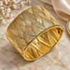 Oro Laminado Individual Bangle, Gold Filled Style Twist Design, Diamond Cutting Finish, Golden Finish, 07.307.0057.05 (45 MM Thickness, Size 5 (2.50 Diameter))