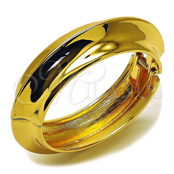 Oro Laminado Individual Bangle, Gold Filled Style Polished, Golden Finish, 07.307.0064.05 (22 MM Thickness, Size 5 (2.50 Diameter))