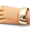 Oro Laminado Individual Bangle, Gold Filled Style Disco Design, Diamond Cutting Finish, Golden Finish, 07.307.0065.05