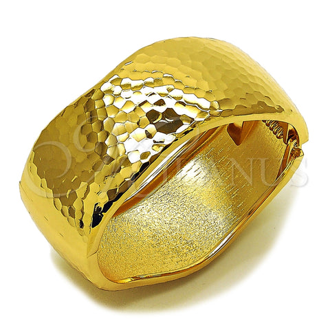 Oro Laminado Individual Bangle, Gold Filled Style Disco Design, Diamond Cutting Finish, Golden Finish, 07.307.0065.05