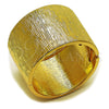Oro Laminado Individual Bangle, Gold Filled Style Diamond Cutting Finish, Golden Finish, 07.307.0066.05 (45 MM Thickness, Size 5 (2.50 Diameter))
