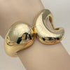 Oro Laminado Individual Bangle, Gold Filled Style Teardrop Design, Polished, Golden Finish, 07.307.0069.05 (45 MM Thickness, Size 5 (2.50 Diameter))