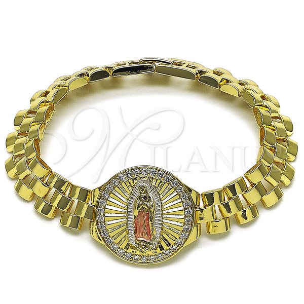Gold Filled Bracelet — Fancy Bracelet Guadalupe and Belt Buckle Design with — main product view — SKU 162829 | Oro Laminado brazalete — elegante Bracelet Guadalupe and Belt Buckle diseño with — SKU 162829