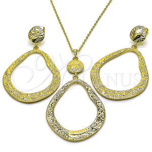 Gold Filled Ring — Earring and Pendant Adult Set Teardrop Design Polished — main product view — SKU 162832 | Oro Laminado anillo — Earring and Pendant Adult Set Teardrop diseño pulido — SKU 162832