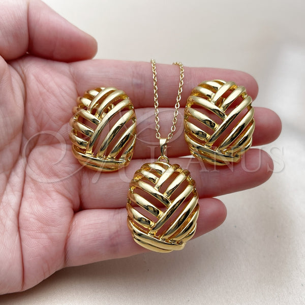 Gold Filled Ring — Earring and Pendant Adult Set Polished 10. — alternate product view — SKU 162839 | Oro Laminado anillo — Earring and Pendant Adult Set pulido 10. — SKU 162839