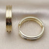 Oro Laminado Huggie Hoop, Gold Filled Style Polished, Golden Finish, 02.237.0045.35