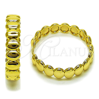 Gold Filled Hoop Earrings — Huggie Hoop Polished 02. for wholesale, main product view