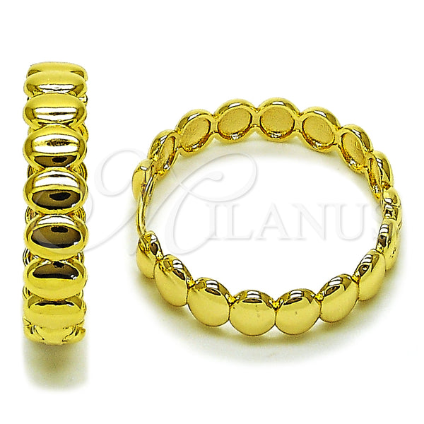 Gold Filled Hoop Earrings — Huggie Hoop Polished 02. — main product view — SKU 162865 | Oro Laminado aretes de aro — Huggie Hoop pulido 02. — SKU 162865