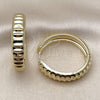 Oro Laminado Huggie Hoop, Gold Filled Style Polished, Golden Finish, 02.237.0050.35