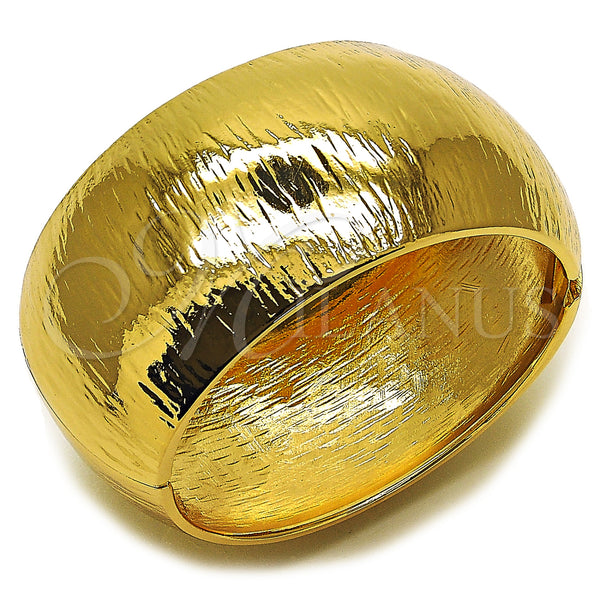 Oro Laminado Individual Bangle, Gold Filled Style Diamond Cutting Finish, Golden Finish, 07.215.0020.05 (40 MM Thickness, One size fits all)