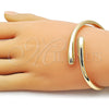 Oro Laminado Individual Bangle, Gold Filled Style Polished, Golden Finish, 07.215.0024.05 (11 MM Thickness, Size 5 (2.50 Diameter))