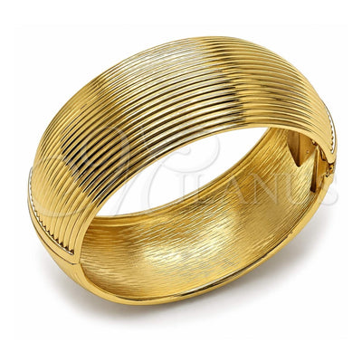 Oro Laminado Individual Bangle, Gold Filled Style Diamond Cutting Finish, Golden Finish, 07.215.0028.05 (25 MM Thickness, Size 5 (2.50 Diameter))
