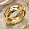 Oro Laminado Individual Bangle, Gold Filled Style Polished, Golden Finish, 07.215.0029.04 (25 MM Thickness, Size 4 (2.25 Diameter))