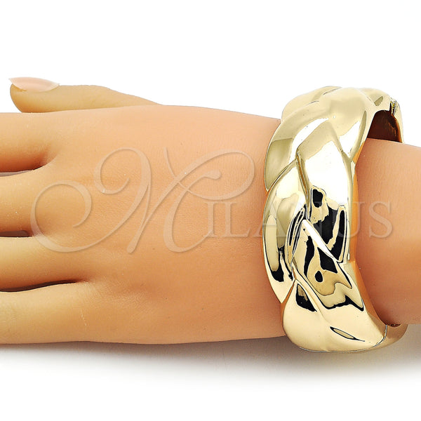 Gold Filled Jewelry — Individual Bangle Twist Design Polished 07. 25 MM — alternate product view — SKU 162921 | Oro Laminado joyería — Individual Bangle Twist diseño pulido 07. 25 MM — SKU 162921