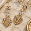 Oro Laminado Long Earring, Gold Filled Style Polished, Golden Finish, 02.282.0106