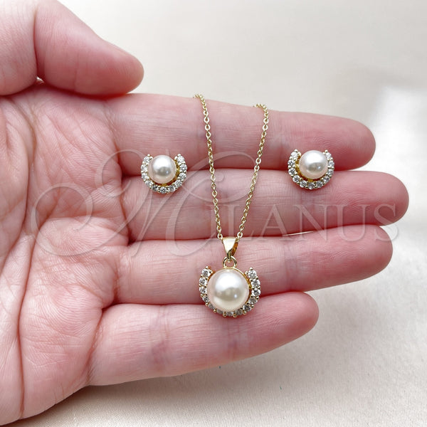 Gold Filled Ring — Earring and Pendant Adult Set Cluster and Ball — alternate product view — SKU 163022 | Oro Laminado anillo — Earring and Pendant Adult Set Cluster and Ball — SKU 163022
