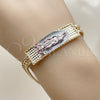 Oro Laminado Fancy Bracelet, Gold Filled Style Polished, Tricolor, 03.196.0041.08 (Thickness, 8 Inches Length)