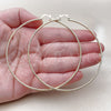 Oro Laminado Extra Large Hoop, Gold Filled Style Diamond Cutting Finish, Golden Finish, 02.168.0036.80