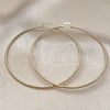 Oro Laminado Extra Large Hoop, Gold Filled Style Diamond Cutting Finish, Golden Finish, 02.168.0036.80