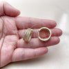 Oro Laminado Huggie Hoop, Gold Filled Style with White Cubic Zirconia, Polished, Golden Finish, 02.283.0375.20