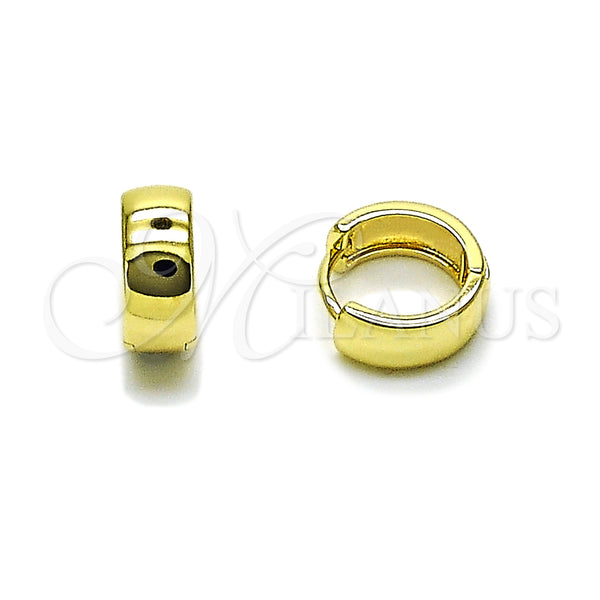Gold Filled Hoop Earrings — Huggie Hoop Polished 02. — main product view — SKU 163152 | Oro Laminado aretes de aro — Huggie Hoop pulido 02. — SKU 163152