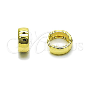 Gold Filled Hoop Earrings — Huggie Hoop Polished 02. — main product view — SKU 163152 | Oro Laminado aretes de aro — Huggie Hoop pulido 02. — SKU 163152