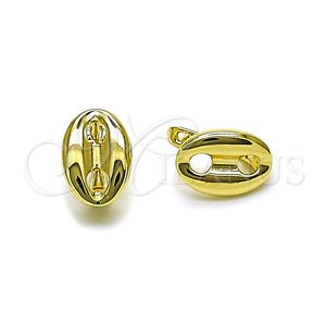 Gold Filled Hoop Earrings — Huggie Hoop Puff Mariner Design Polished 02. — main product view — SKU 163153 | Oro Laminado aretes de aro — Huggie Hoop Puff Mariner diseño pulido 02. — SKU 163153