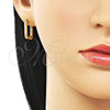 Oro Laminado Huggie Hoop, Gold Filled Style Polished, Golden Finish, 02.213.0897.14