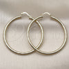 Oro Laminado Medium Hoop, Gold Filled Style Hollow Design, Diamond Cutting Finish, Golden Finish, 02.213.0881.50