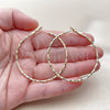 Oro Laminado Medium Hoop, Gold Filled Style Diamond Cutting Finish, Golden Finish, 02.213.0899.50