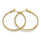 Oro Laminado Medium Hoop, Gold Filled Style Diamond Cutting Finish, Golden Finish, 02.213.0899.50