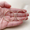 Oro Laminado Medium Hoop, Gold Filled Style Diamond Cutting Finish, Golden Finish, 02.213.0901.40
