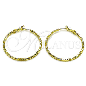 Gold Filled Hoop Earrings — Medium Hoop Diamond Cutting 02. — main product view — SKU 163202 | Oro Laminado aretes de aro — Medium Hoop Diamond Cutting 02. — SKU 163202