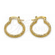 Oro Laminado Small Hoop, Gold Filled Style Diamond Cutting Finish, Golden Finish, 02.170.0573.20