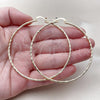 Oro Laminado Large Hoop, Gold Filled Style Diamond Cutting Finish, Golden Finish, 5.136.028.70