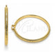 Oro Laminado Extra Large Hoop, Gold Filled Style Greek Key and Hollow Design, Polished, Golden Finish, 02.170.0588.70