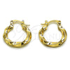 Oro Laminado Small Hoop, Gold Filled Style Polished, Golden Finish, 02.170.0594.20