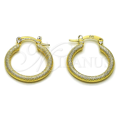 Gold Filled Hoop Earrings — Small Hoop Matte 02. for wholesale, main product view