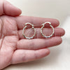 Oro Laminado Small Hoop, Gold Filled Style Diamond Cutting Finish, Tricolor, 02.170.0577.1.20