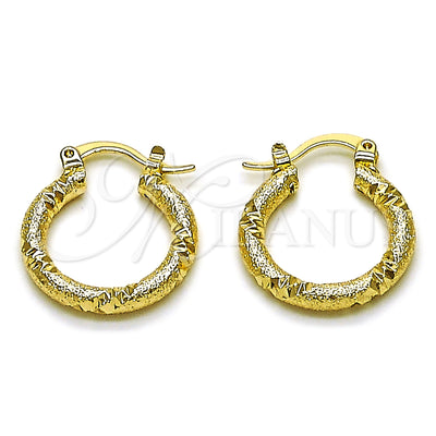 Gold Filled Hoop Earrings — Small Hoop Matte 02. for wholesale, main product view