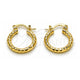 Argolla Pequeña 02.213.0154.20 Oro Laminado, Diamantado, Tono Dorado